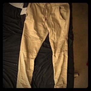 Khaki joggers